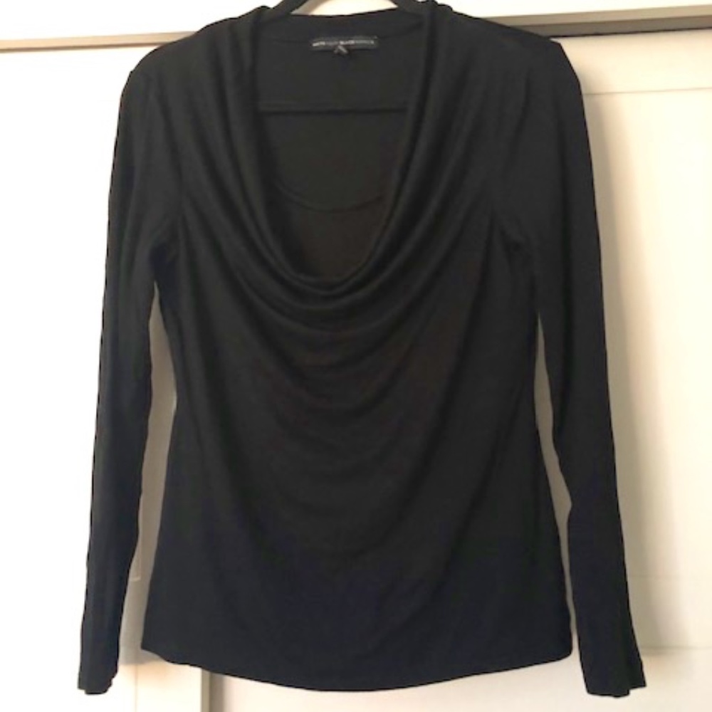 White House Black Market Black Long Sleeve top Medium